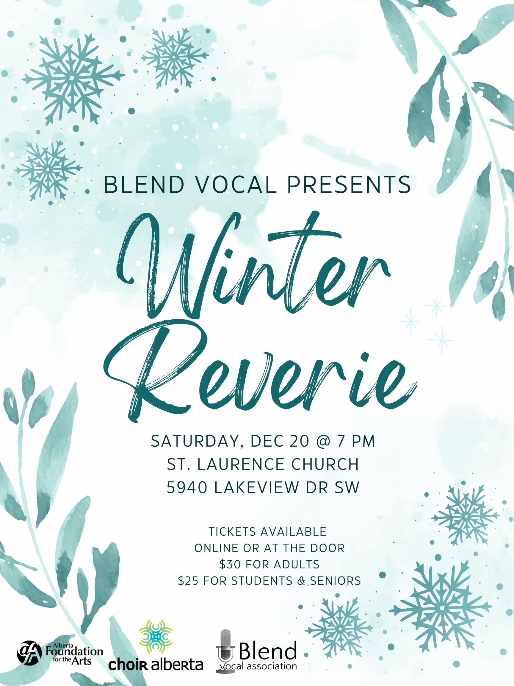 Winter Reverie Concert Poster